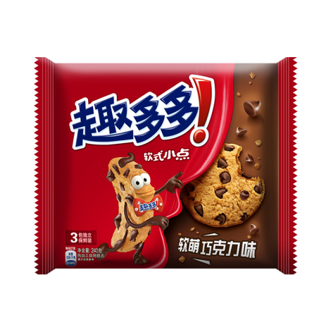 趣多多软式甜饼(经典巧克力) 240g