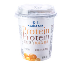 卡士双倍蛋白风味发酵乳清醒柠橙 138g