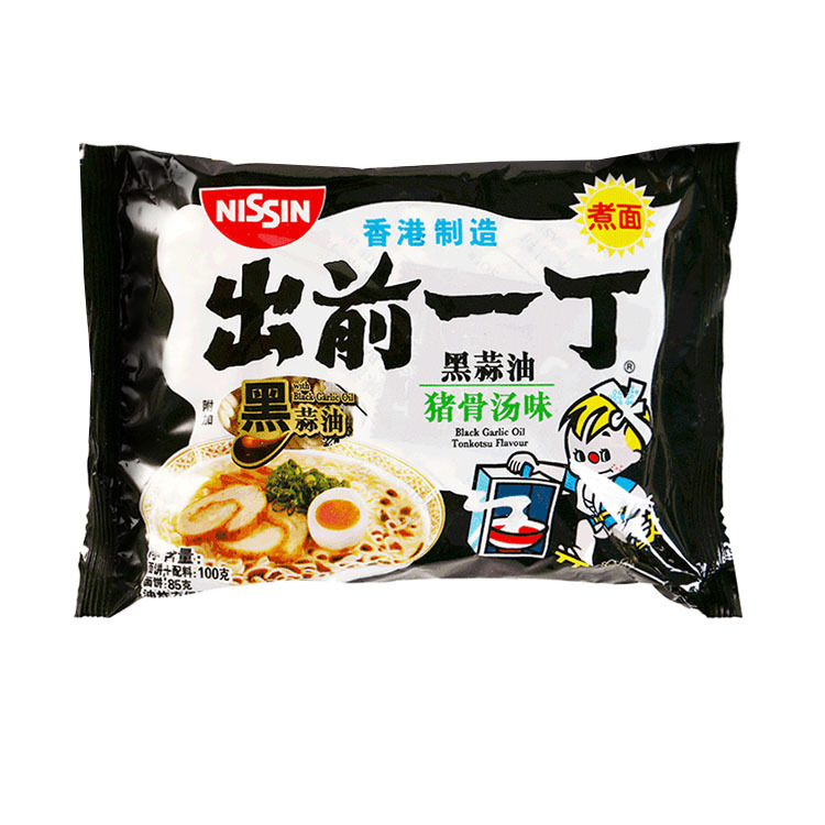 出前一丁黑蒜油猪骨汤方便面100g 100g